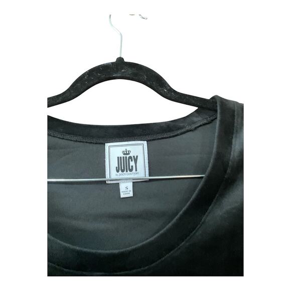 Juicy Top Women Small Black Velour NWT - Picture 2 of 3